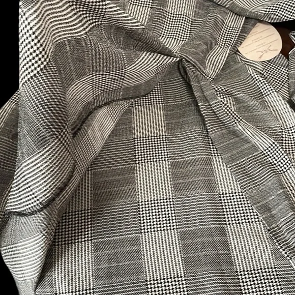 NWT Gypsies & Moondust Houndstooth Attached Wrap Skirt with Tie Dress Size L - Picture 16 of 16